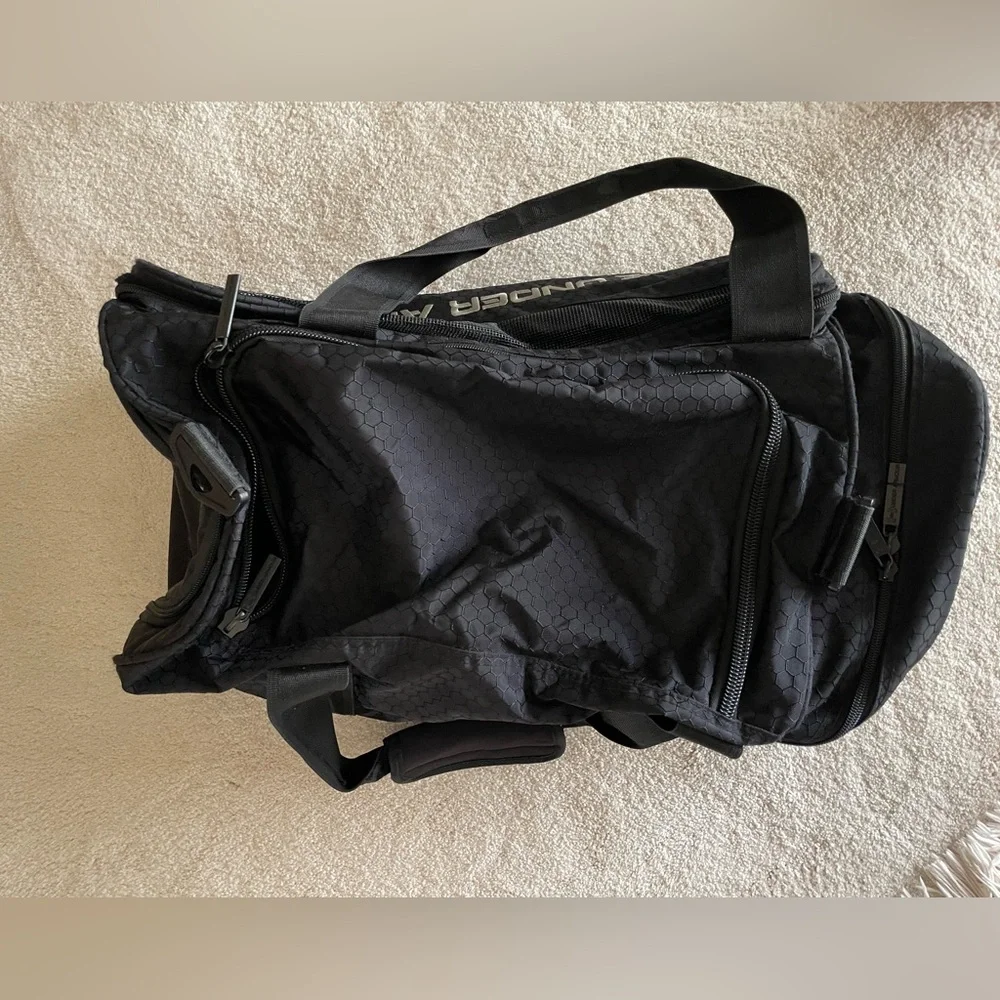 Under Armour Black and Gray Duffel Bag